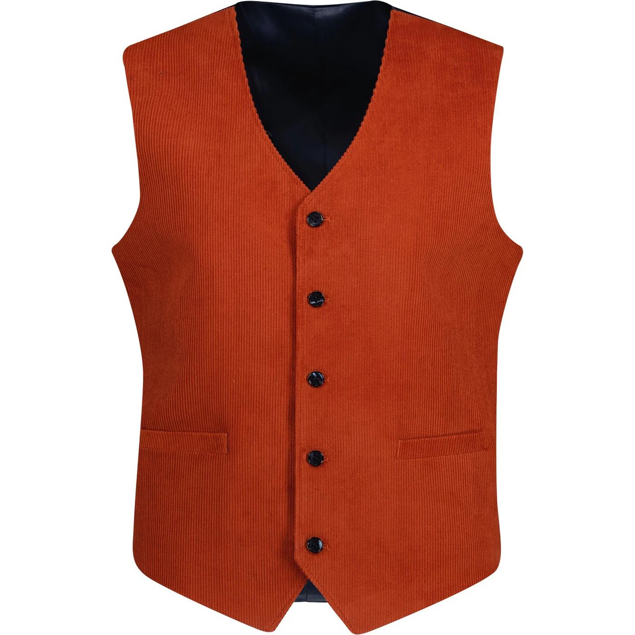 Manero Retro 70s Cord Waistcoat (N) 7 Manero Retro 70s Cord Waistcoat (N) - Image 5