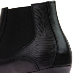 Enforcer Mod Cuban Chelsea Boots -Fashion House Store madcap cuban heel boots black detail 88742.1661265405