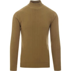 Eastwood Mod Turtleneck Jumper (C) -Fashion House Store madcap eastwood turtle jumper leaf front 11079.1661270519 9