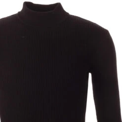 Brigitte Ribbed Turtleneck Top (IP) -Fashion House Store madcap englaand brigitte ribbed top black 2 73727.1661264148