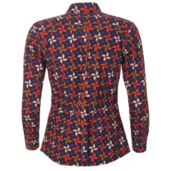 Celia Retro Petals MADCAP Mod Penny Collar Shirt -Fashion House Store madcap england 60s petal dress navy 1 54947.1661263127 1