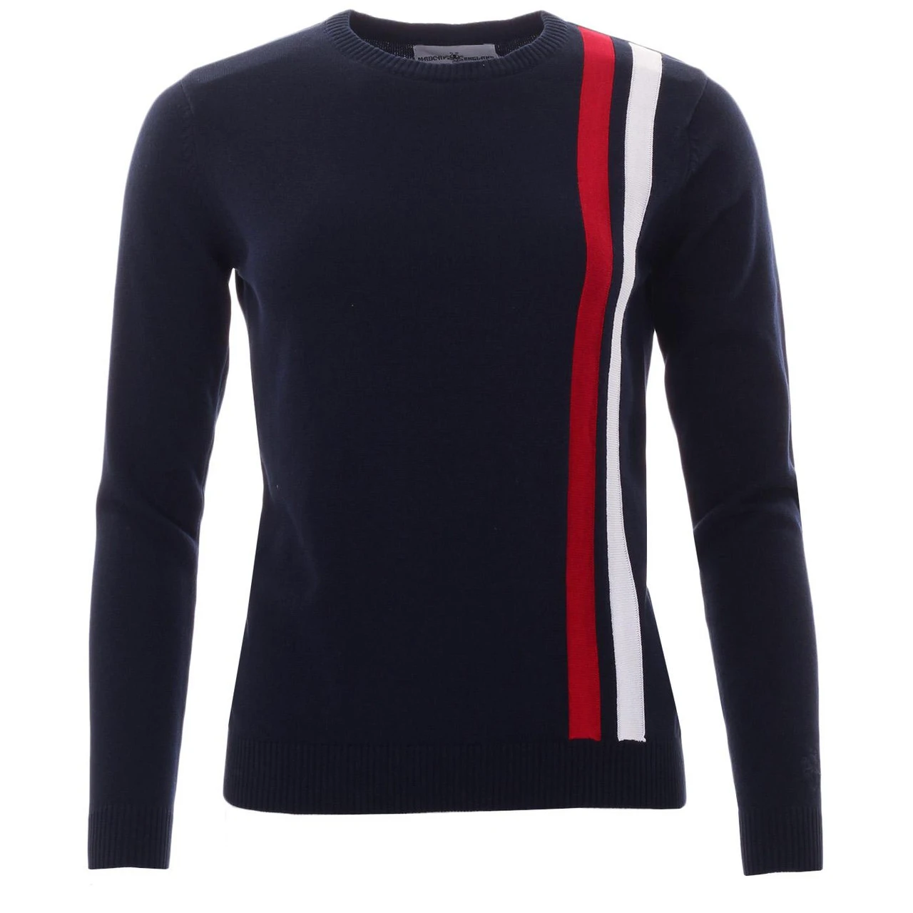 60s Mod Women's Racing Jumper WHITE 4 60s Mod Women's Racing Jumper WHITE - Image 2