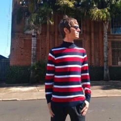 Ashcroft MADCAP Retro 60s Roll Neck Jumper In Red -Fashion House Store madcap england ashcroft rollneck2 67456.1661259909