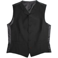 Mod Mohair Lapel Waistcoat (Black) -Fashion House Store madcap england black suit waistcoat 1 91728.1664290916