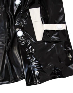 Robin Mod 2 Tone PVC Raincoat (Red) -Fashion House Store madcap england black white pvc coat 1 45634.1661270729 2