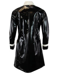 Robin Mod 2 Tone PVC Raincoat (W/B) -Fashion House Store madcap england black white pvc coat 2 13976.1661270727 4