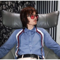 Blast Mod Stripe Polo Cardigan (FL) 29 Blast Mod Stripe Polo Cardigan (FL) -Fashion House Store madcap england blast polo blue2 56893.1661265809