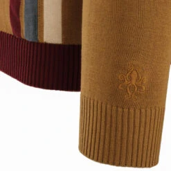 Blast Mod Stripe Polo Cardigan (FL) 27 Blast Mod Stripe Polo Cardigan (FL) -Fashion House Store madcap england blast polo cardigan fall leaf 2 68379.1661264808