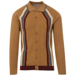 Blast Mod Stripe Polo Cardigan (R) -Fashion House Store madcap england blast polo cardigan fall leaf 4 23233.1661264805 2