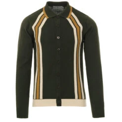 Blast Mod Stripe Polo Cardigan (R) -Fashion House Store madcap england blast polo cardigan rosin 4 03690.1661264791 2
