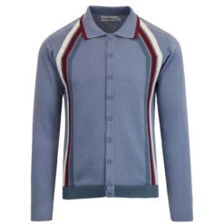 Blast Mod Stripe Polo Cardigan (FL) 26 Blast Mod Stripe Polo Cardigan (FL) -Fashion House Store madcap england blast stripe polo cardigan flintstone 3 94466.1661265806
