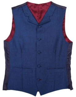 60s Mod Mohair Tonic Waistcoat BLUE -Fashion House Store madcap england blue tonic mohair waistcoat 3 80148.1661267747