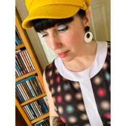 Blur Centre Stripe 60s Mod Dress -Fashion House Store madcap england blur optical dot dress3 43063.1661263447