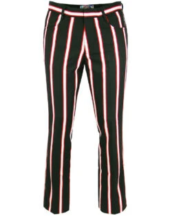 Hapshash 2 60s Mod Bootcut Trousers -Fashion House Store madcap england bootcut stripe trousers 5 93078.1661269725