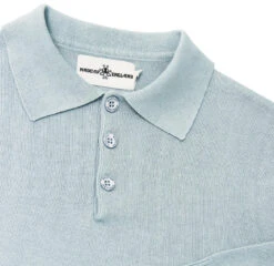 Brando 1960s Mod Knitted Polo (HG) -Fashion House Store madcap england brando knitted polo blue fog 1 72053.1661265874 1