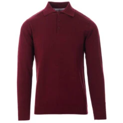 Brando 1960s Mod Knitted Polo (WS) -Fashion House Store madcap england brando knitted polo zinfandel 3 83149.1661262211 4