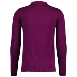 Brando 1960s Mod Knitted Polo DP -Fashion House Store madcap england brando long sleeve knitted polo dark purple 1 52488.1692023378