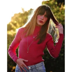 Brigitte Ribbed Turtleneck Top (WW) 26 Brigitte Ribbed Turtleneck Top (WW) -Fashion House Store madcap england brigitte top raspberry 03867.1661261894 4