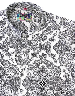 Capo 60s Paisley Spear Collar Shirt -Fashion House Store madcap england capo paisley shirt white 3 94997.1661270886
