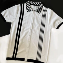 Charlie Ska Check Collar Polo Top B -Fashion House Store madcap england charlie polo5 32858.1661268337