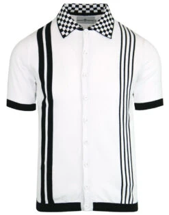 Charlie Ska Check Collar Polo Top B -Fashion House Store madcap england checkerboard collar polo 4 08016.1661268332