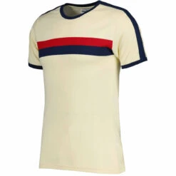 Disco Ringer Retro 70s Stripe Tee Y -Fashion House Store madcap england chest stripe taped sleeve ringer tee ecru 1 13076.1664289419