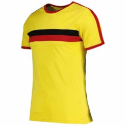 Disco Ringer Retro 70s Stripe Tee Y -Fashion House Store madcap england chest stripe taped sleeve ringer tee yellow 1 32311.1664289434