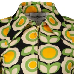 Juliet MADCAP Retro 70s Dagger Collar Zip Shirt G -Fashion House Store madcap england chyme zip shirt g5 25283.1664268670