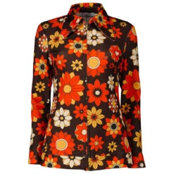 Juliet MADCAP Retro 70s Dagger Collar Zip Shirt N -Fashion House Store madcap england chyme zip shirt11 56018.1661260627
