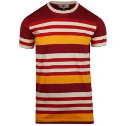 Cosmo Retro 1970s Stripe T-shirt -Fashion House Store madcap england cosmo retro stripe tee russet 1 37692.1661266424 1