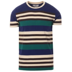 Cosmo Retro 1970s Stripe T-shirt BB -Fashion House Store madcap england cosmo stripe tee beacon 4 86801.1661261787