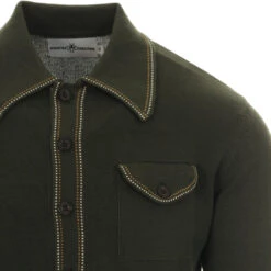 Crawdaddy Micro Dash LS Knit Polo -Fashion House Store madcap england crawdaddy long sleeve polo rosin 2 54679.1661262402 1