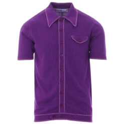 Crawdaddy Mod Micro Dash Knit Polo -Fashion House Store madcap england crawdaddy polo purple 3 71933.1661262196 5
