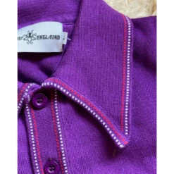 Crawdaddy Mod Micro Dash Knit Polo -Fashion House Store madcap england crawdaddy purple 54356.1661262199 4