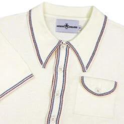 Crawdaddy Micro Dash Knit Polo (IP) -Fashion House Store madcap england crawdaddy winter white polo 1 09708.1661267076 4
