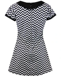 Dollierocker Zig Zag 60s Mod Dress -Fashion House Store madcap england dollierocker zigzag dress 2 81521.1661270421
