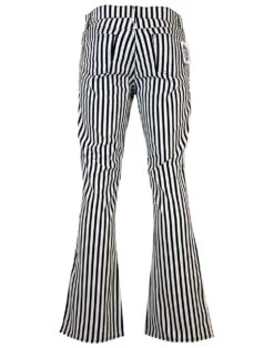 'Duke' - Retro 60s/70s Striped Flares By MADCAP BW -Fashion House Store madcap england duke flares blackwhite1 22013.1666957881