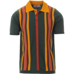 Farlowe Mod Stripe Knit Polo Top