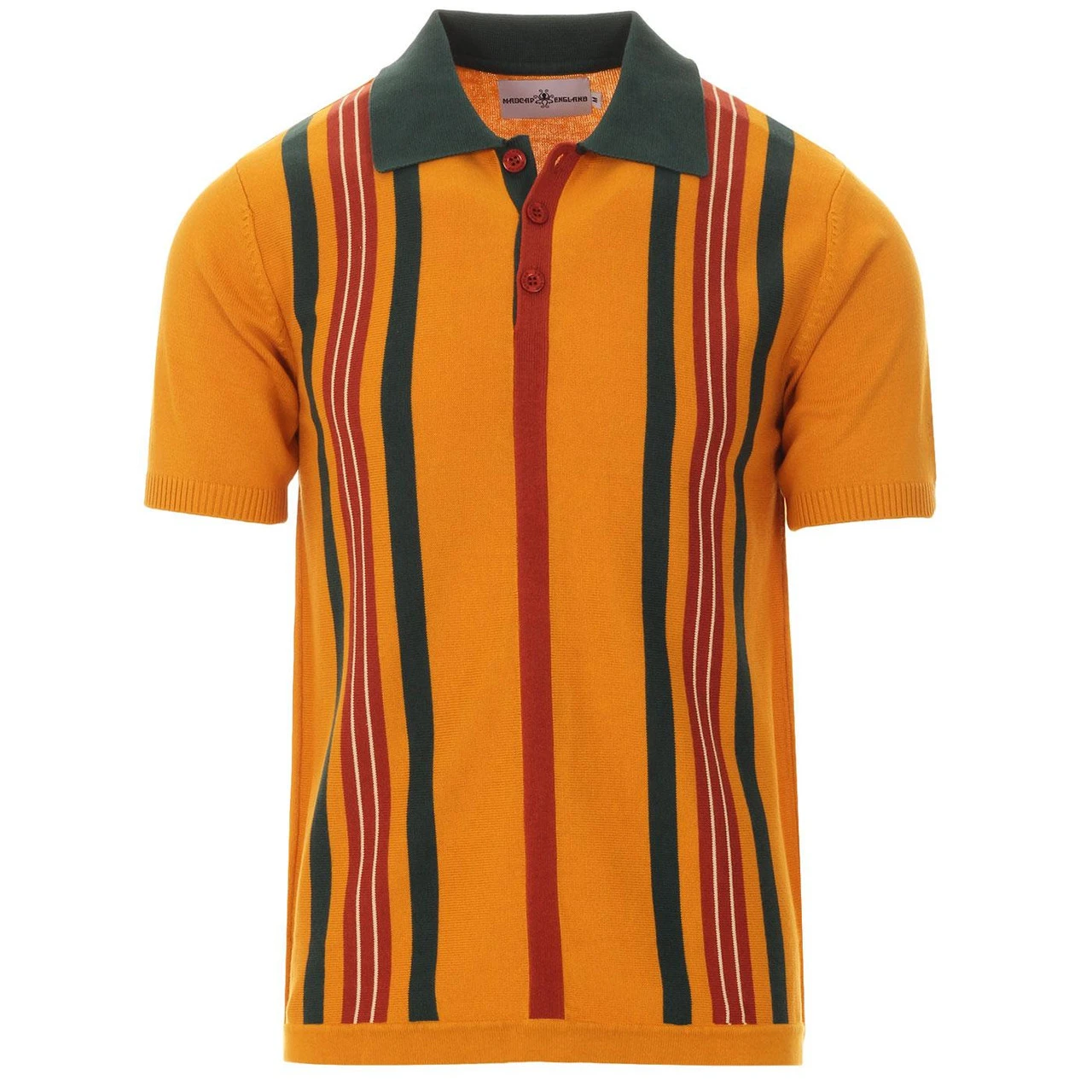 Farlowe Mod Stripe Knit Polo Top WS 21 Farlowe Mod Stripe Knit Polo Top WS - Image 19