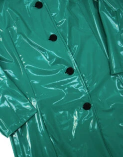 Jackie Retro 60s PVC Raincoat GREEN -Fashion House Store madcap england green raincoat 1 45742.1661269443 1