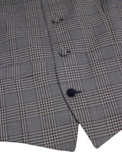 Mod POW Check Lapel Waistcoat GREY -Fashion House Store madcap england grey check waistcoat 1 99183.1661268300