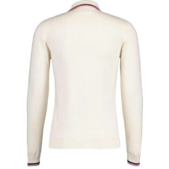 Apollo Mod Grid Check Big Collar Zip Polo Cardigan Snow White -Fashion House Store madcap england grid knit ring zip polo cardigan snow white mc1069 11 62701.1693991776 1