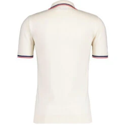 Cannon Mod Grid Check Big Collar Ring Zip Knitted Polo Navy -Fashion House Store madcap england grid knit ring zip short sleeve polo cardigan snow white mc1070 11 56466.1693991814