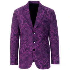 Paisley Rave Cord 3 Button Blazer T -Fashion House Store madcap england hendrix paisley blazer grape 4 39646.1661263930 1