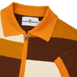 Hendrix 60s Mod Tile Knit Zip Polo -Fashion House Store madcap england hendrix zip polo cardigan 1 91999.1661266788