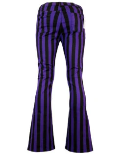 Holy Roller - Retro 60s Striped 70s Indie Flares B -Fashion House Store madcap england holy roller blackpurple1 39172.1661274057