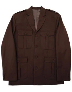 Mod Hopsack Safari Jacket BURGUNDY -Fashion House Store madcap england hopsack safari blazer brown 3 43078.1661269285 1