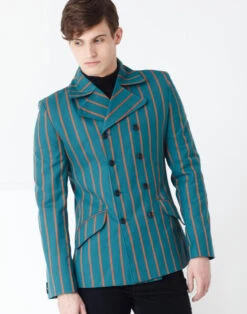 Howl Double Breasted Stripe Blazer -Fashion House Store madcap england howl blazer green2 65033.1661268827