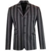 Inferno 60s Mod Stripe Blazer (B/G) -Fashion House Store madcap england inferno stripe blazer black grey 1 07479.1661266191