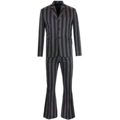 Inferno 60s Mod Stripe Blazer (B/G) -Fashion House Store madcap england inferno stripe flared suit 1 49939.1661266196